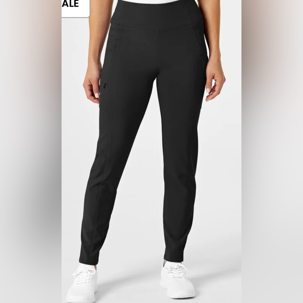WonderWink Renew Women’s Black Straight Leg Scrub Pants